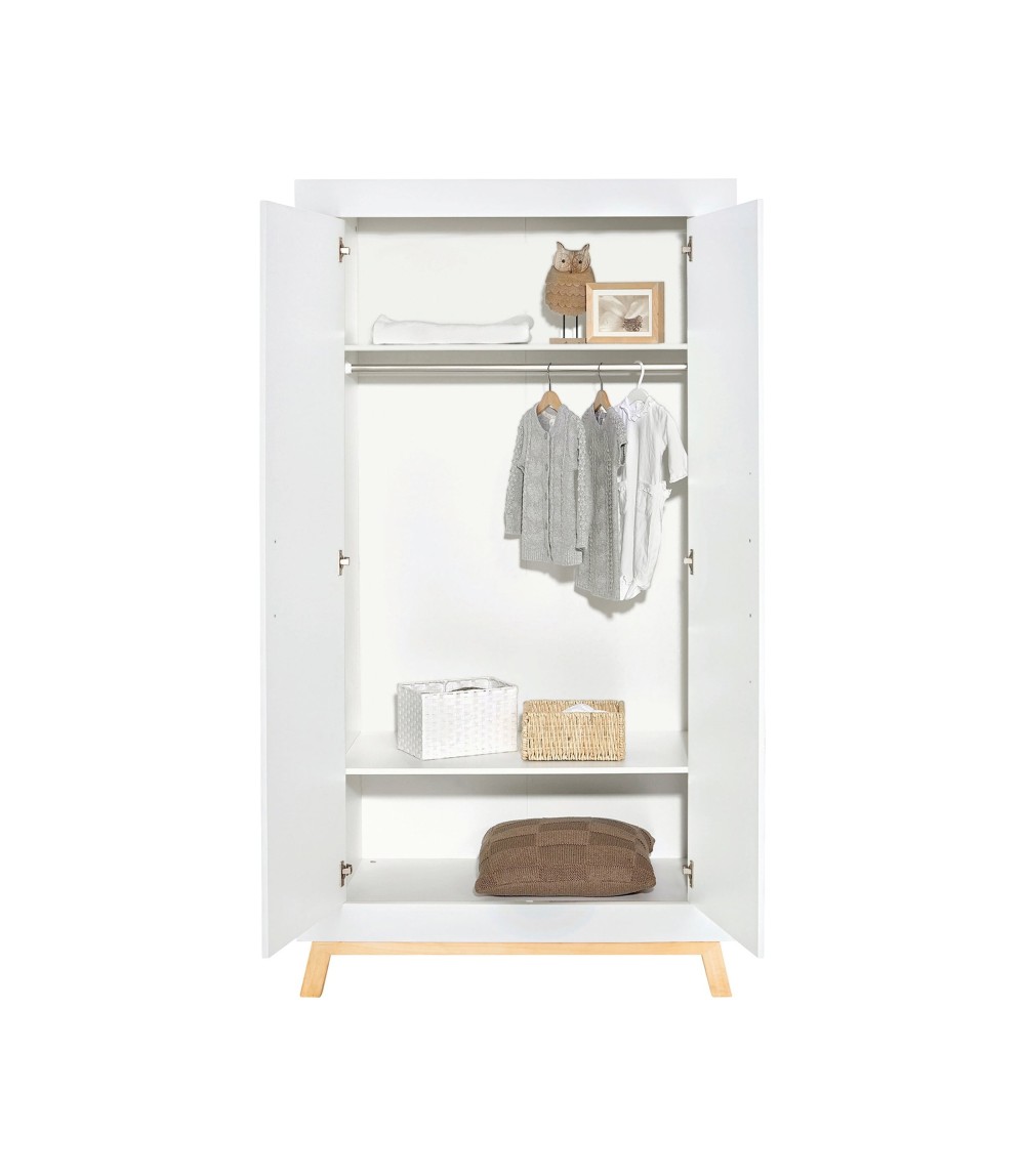 Kleiderschrank Miami white 2-türig