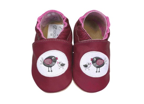 Krabbelschuhe Vogelfamilie