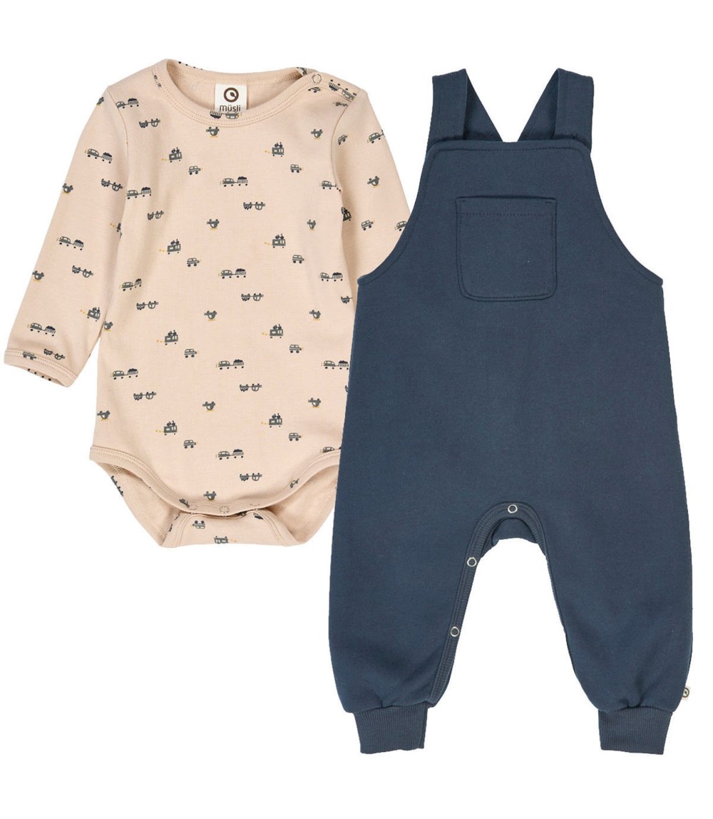 Set aus Langarmbody und Babyhose