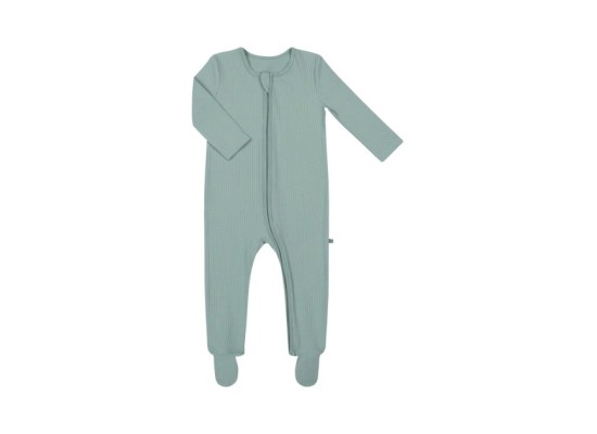 Schlafoverall mit Fuß Rippqualität