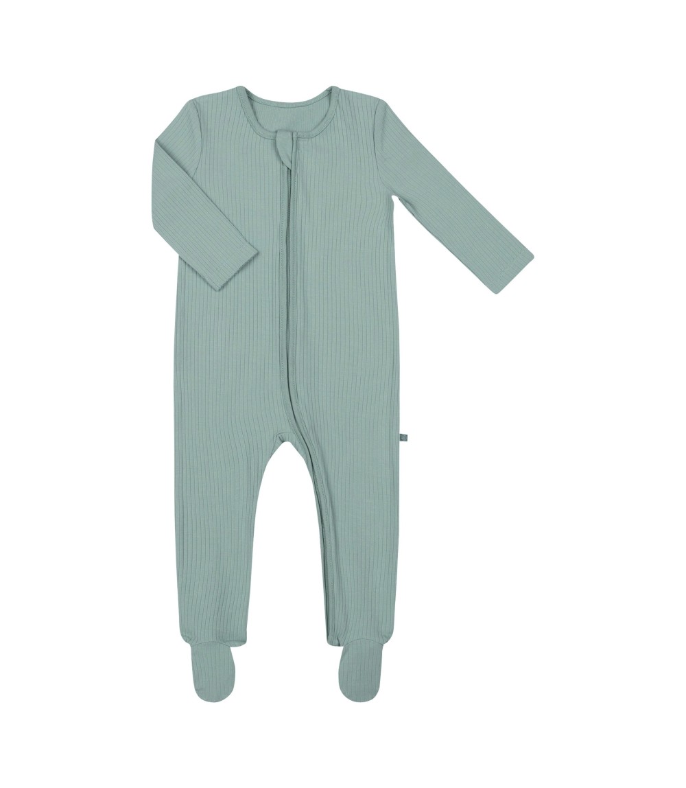 Schlafoverall mit Fuß Rippqualität