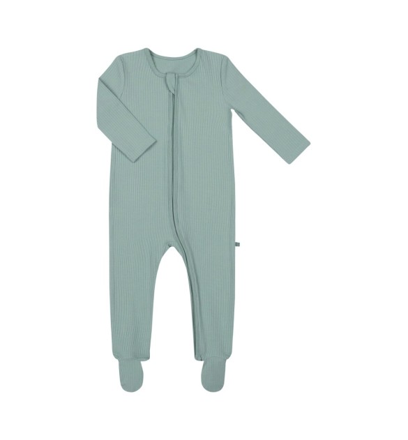 Schlafoverall mit Fuß Rippqualität