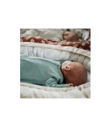 Schlafoverall mit Fuß Rippqualität