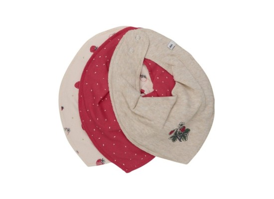 3er-Pack Dreieckstücher Erdbeere