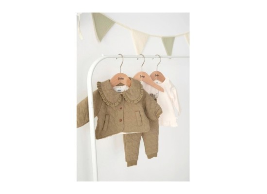 Jacke mit Bubikragen Herzen gequiltet