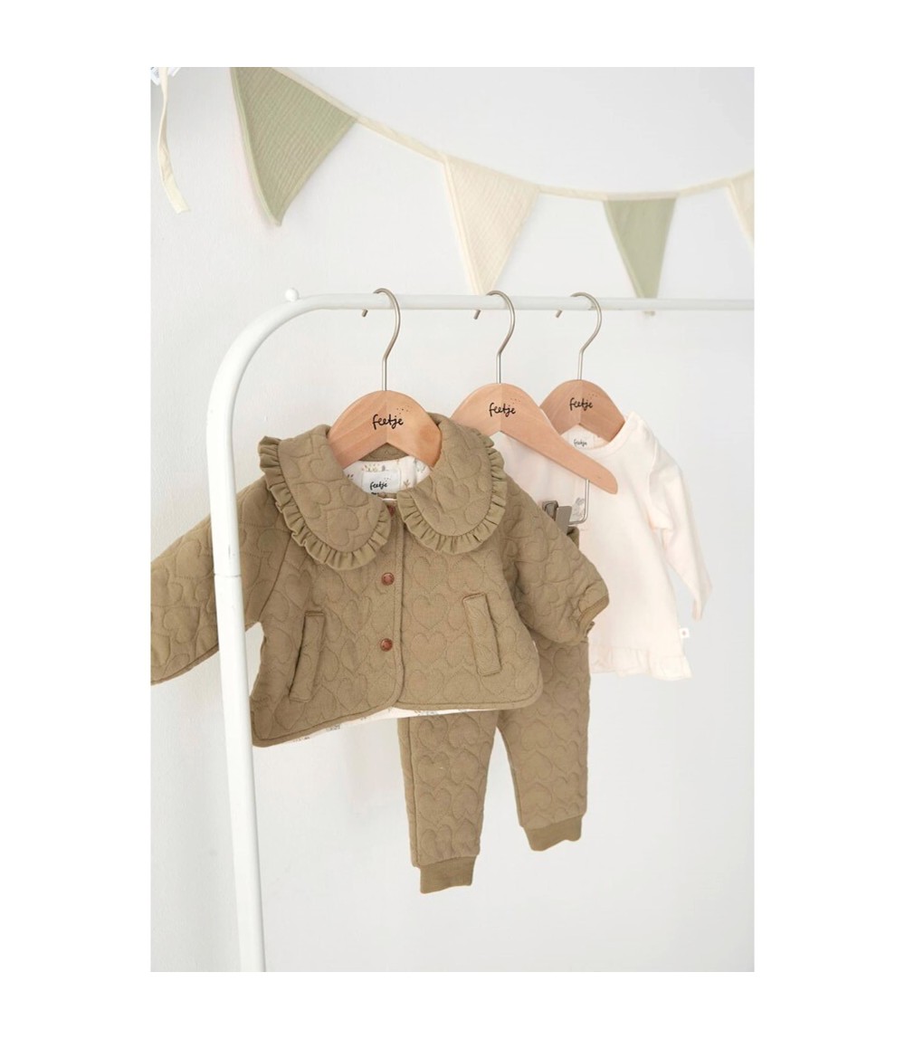 Jacke mit Bubikragen Herzen gequiltet