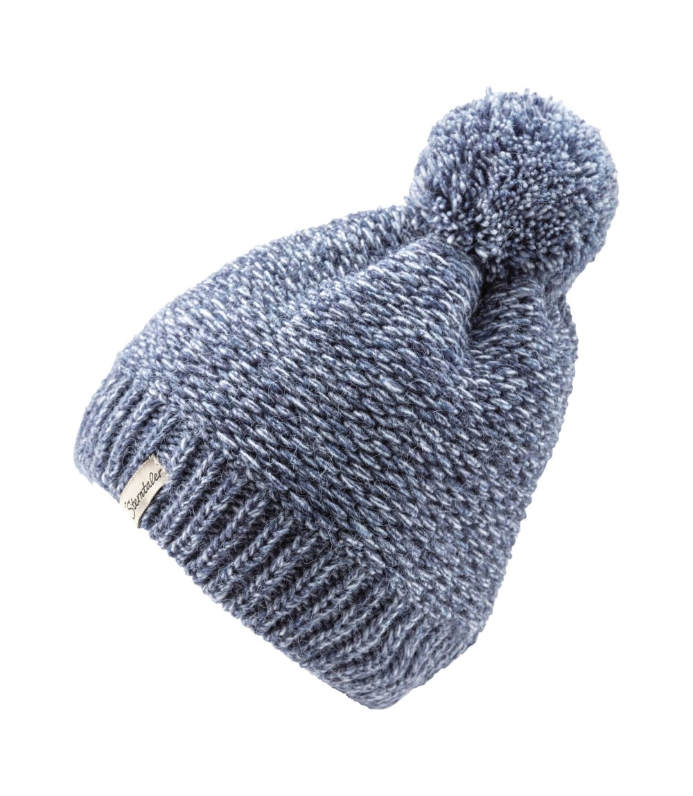 Winter-Strickmütze Bommel