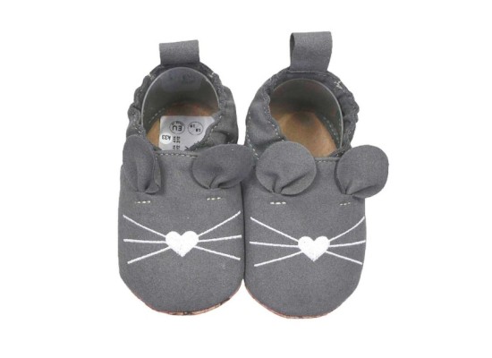 Kinderschuhe RecyStep Maus grau