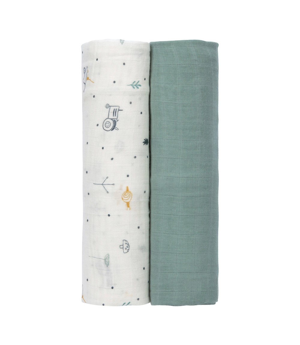 2er-Pack Mullwindeln Heavenly Soft Swaddle XL 120x120 cm