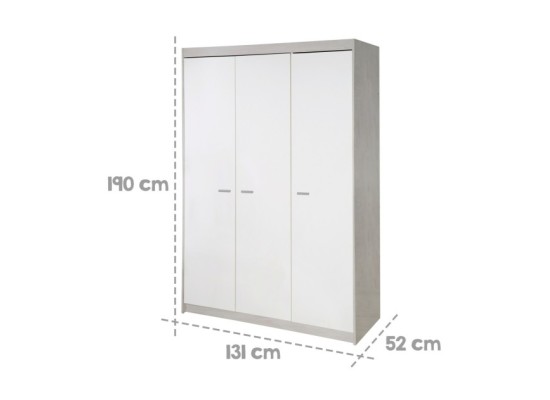 Kleiderschrank 3-türig Julia