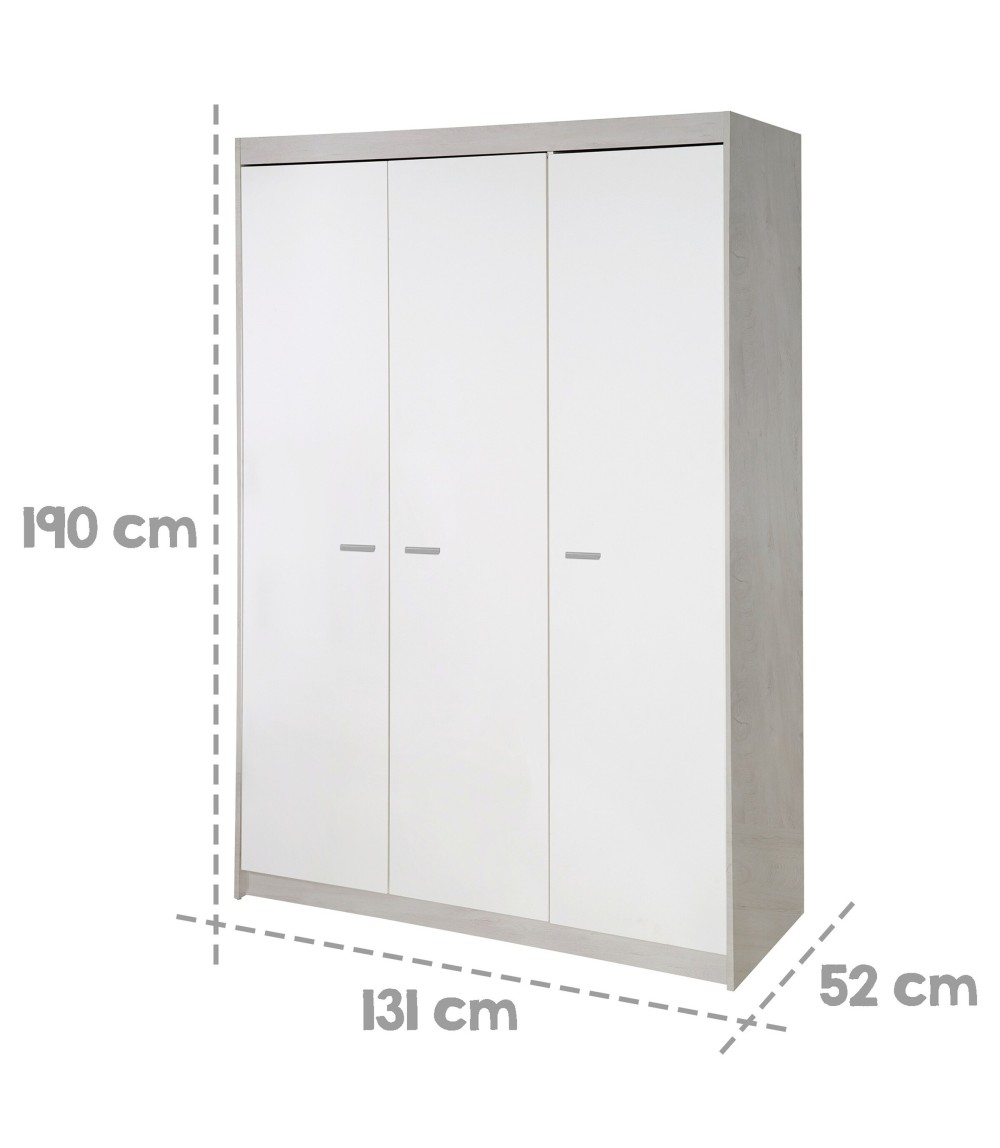 Kleiderschrank 3-türig Julia