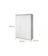 Kleiderschrank 3-türig Julia