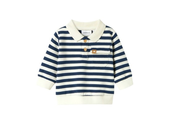 Polo-Sweatshirt Ringel