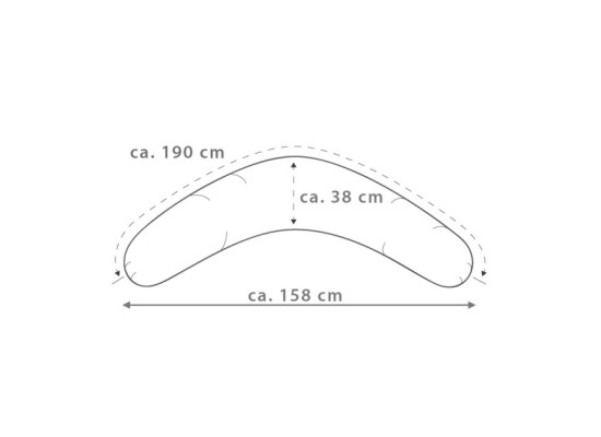 Stillkissenbezug 190 cm