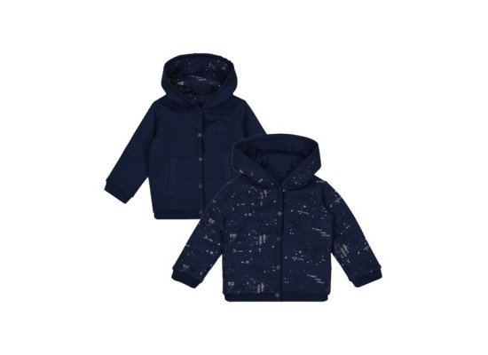 Wende-Sweatjacke mit Kapuze Kleckse