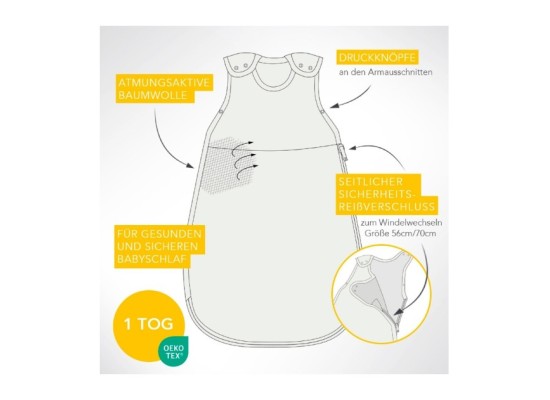 Schlafsack ohne Füßen 1.0 Tog