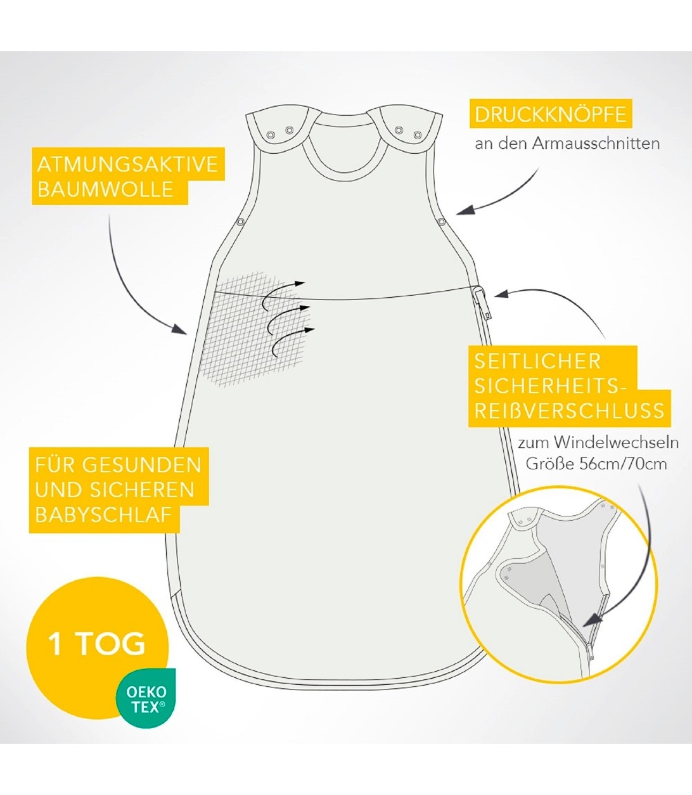 Schlafsack ohne Füßen 1.0 Tog