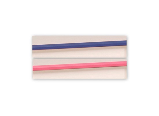 Hochbett mit Schreibtisch Smoozy 3a + 3b - Kanten Blau oder Pink (90x2