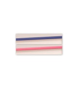 Hochbett mit Schreibtisch Smoozy 3a + 3b - Kanten Blau oder Pink (90x2