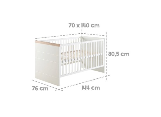 Kombi-Kinderbett 70x140 cm Nele