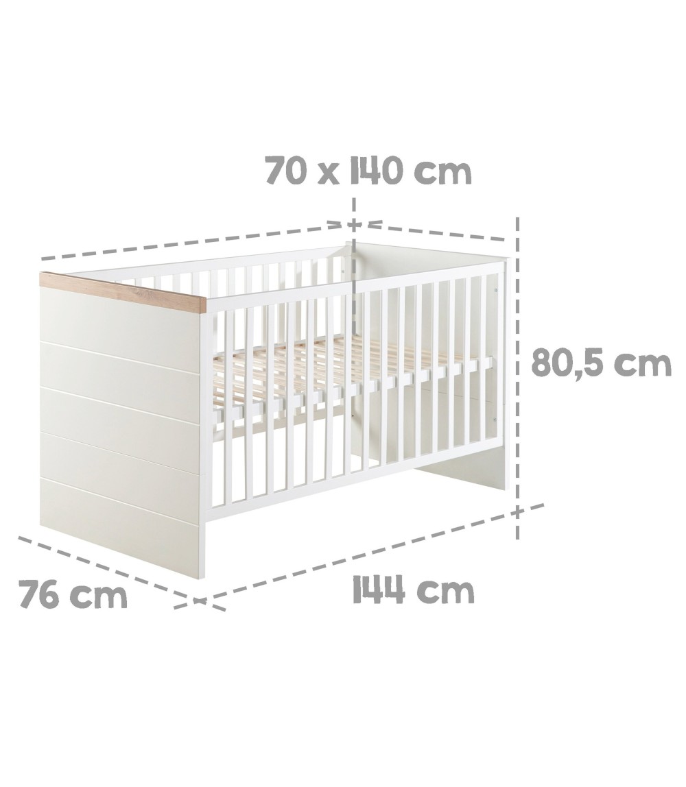 Kombi-Kinderbett 70x140 cm Nele