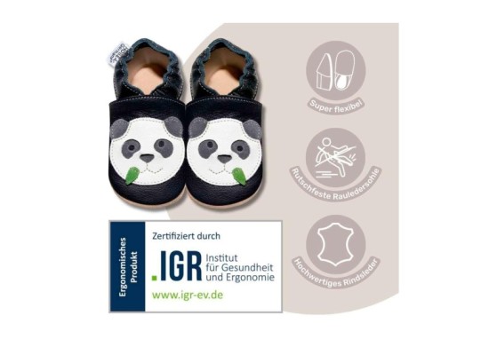 Krabbelschuhe Igel braun