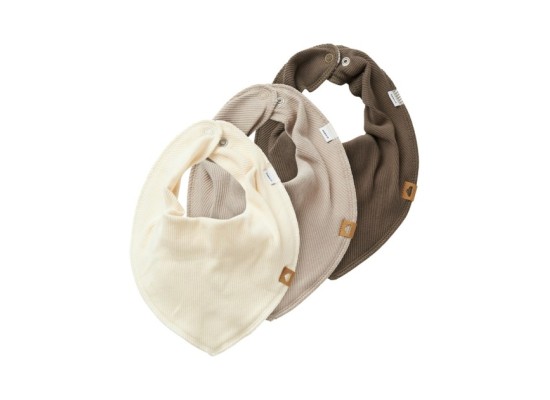 3er-Pack Dreieckstücher Rippqualität