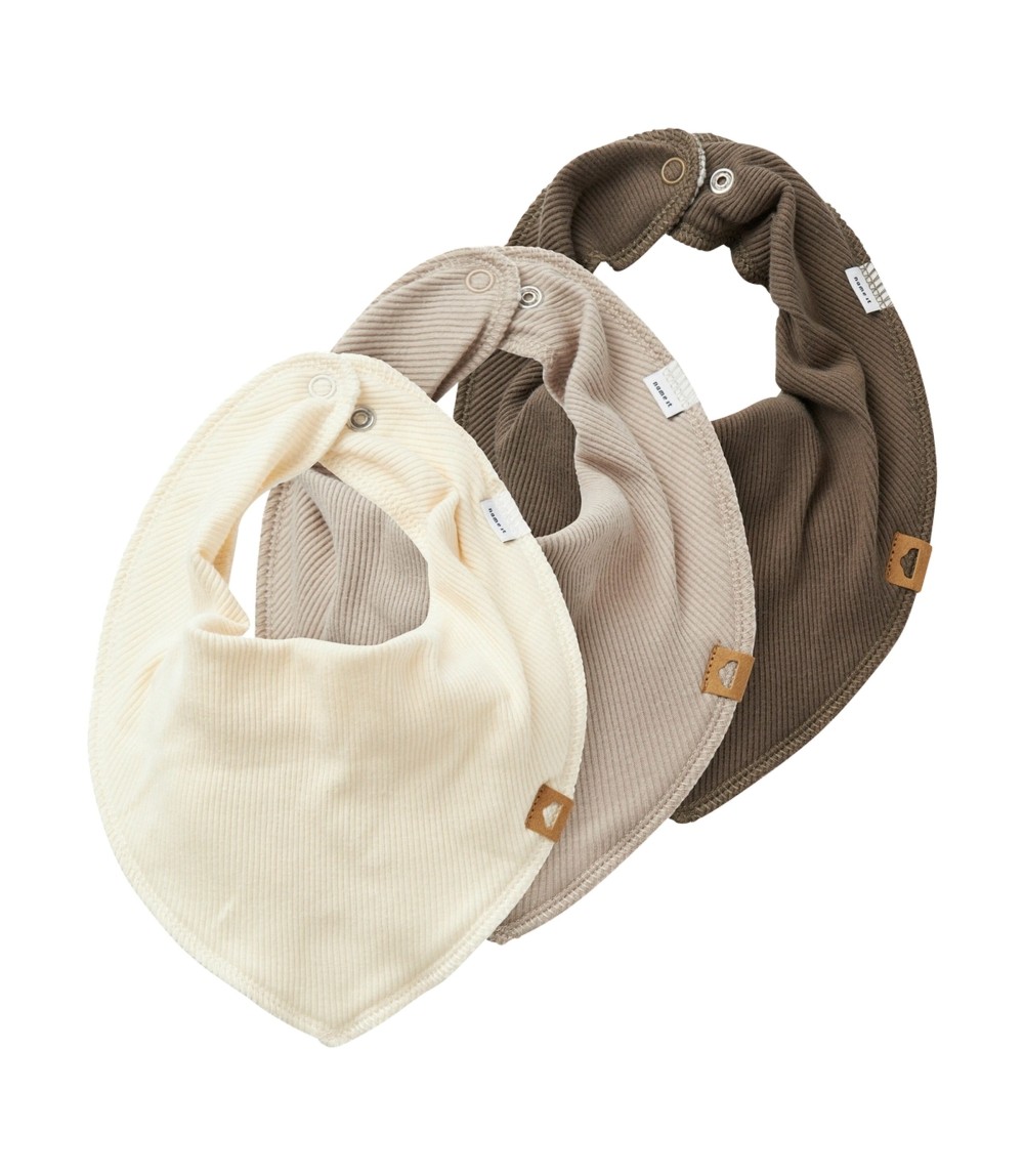 3er-Pack Dreieckstücher Rippqualität