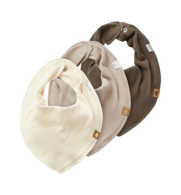 3er-Pack Dreieckstücher Rippqualität