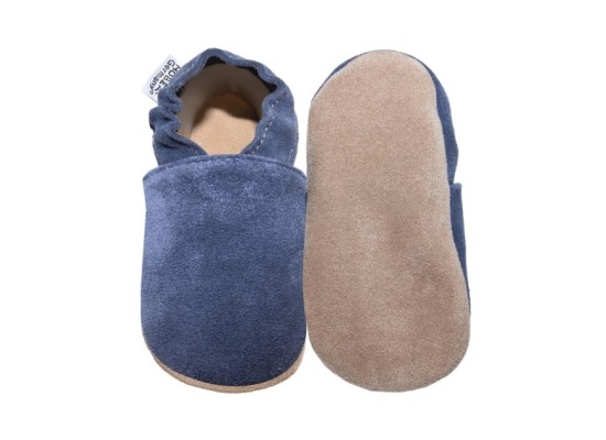 Krabbelschuhe dunkelblau