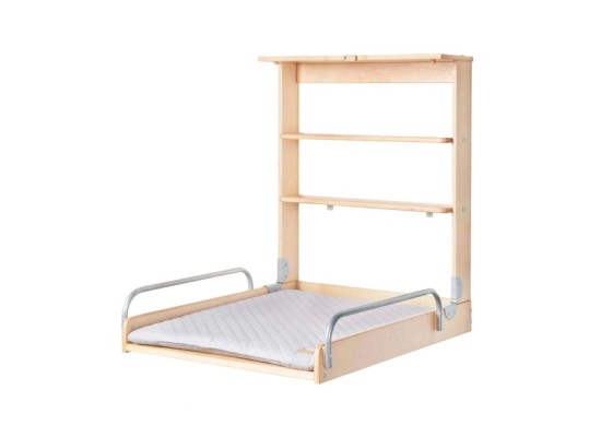 Wandwickelregal inkl. Wickelauflage roba Style grau