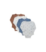 4er-Pack Bodys langarm Fahrzeuge Tiere