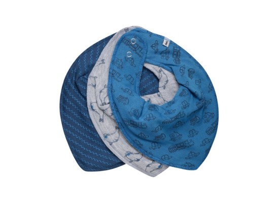 3er-Pack Dreieckstücher Fahrzeuge Seelöwen