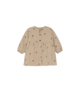 Cordkleid langarm Blumen