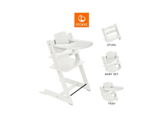 Bundle Treppenhochstuhl inkl. Babyset und Tray