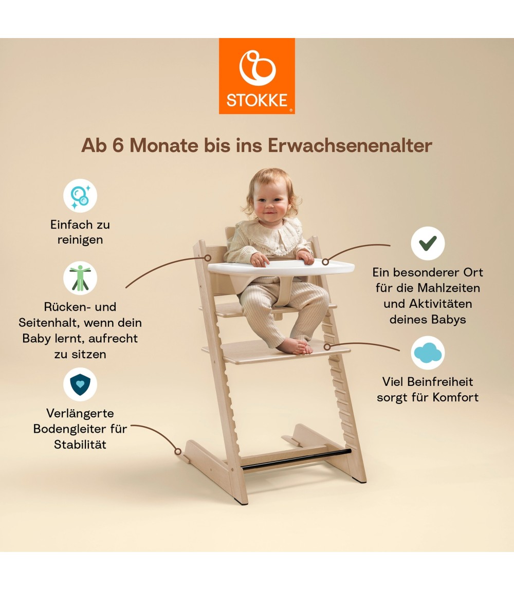 Bundle Treppenhochstuhl inkl. Babyset und Tray
