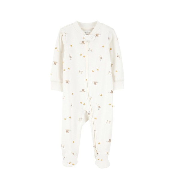 Schlafoverall mit Fuß Gänse