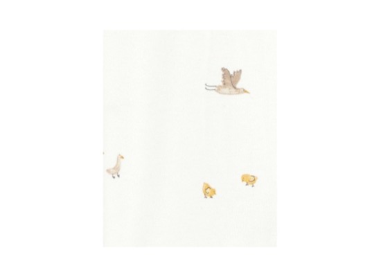 Schlafoverall mit Fuß Gänse