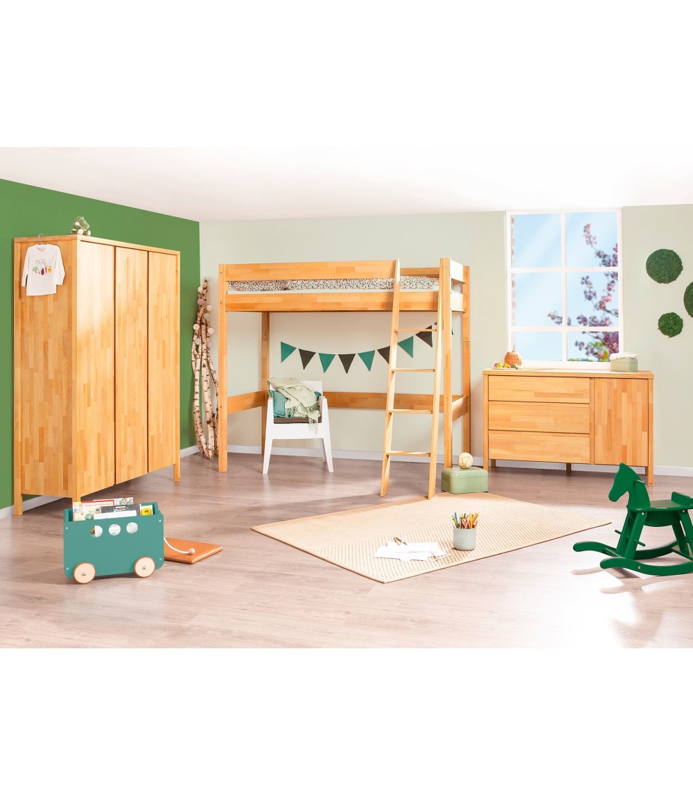 Jugendzimmer-Set „Enno” extrabreit groß mit Hochbett