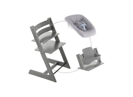 Bundle Treppenhochstuhl inkl. Newbornset Light Grey & Babyset