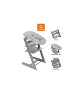 Bundle Treppenhochstuhl inkl. Newbornset Light Grey & Babyset