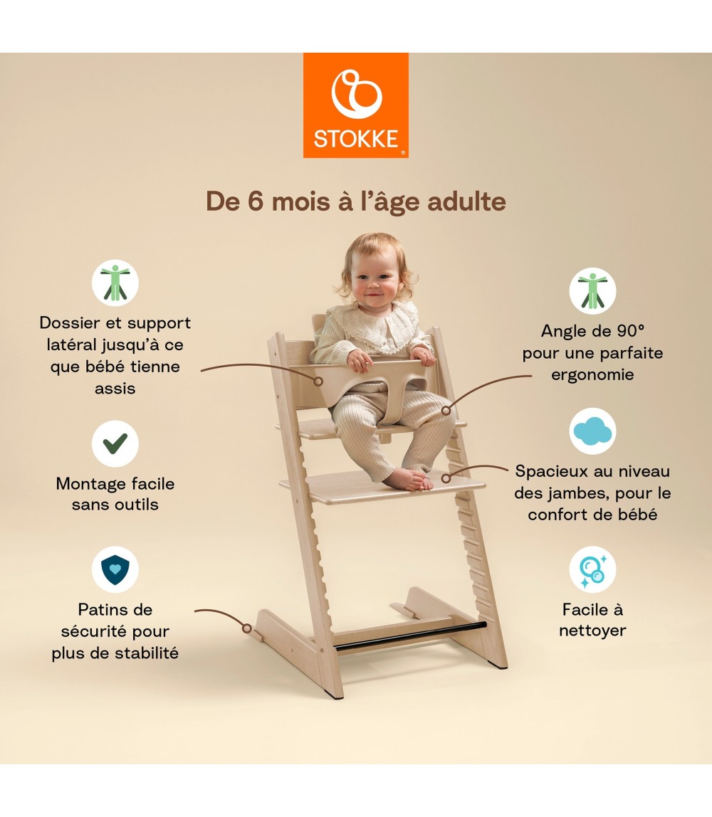 Bundle Treppenhochstuhl inkl. Newbornset Light Grey & Babyset