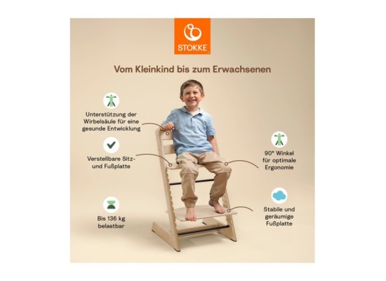 Bundle Treppenhochstuhl inkl. Newbornset Light Grey & Babyset