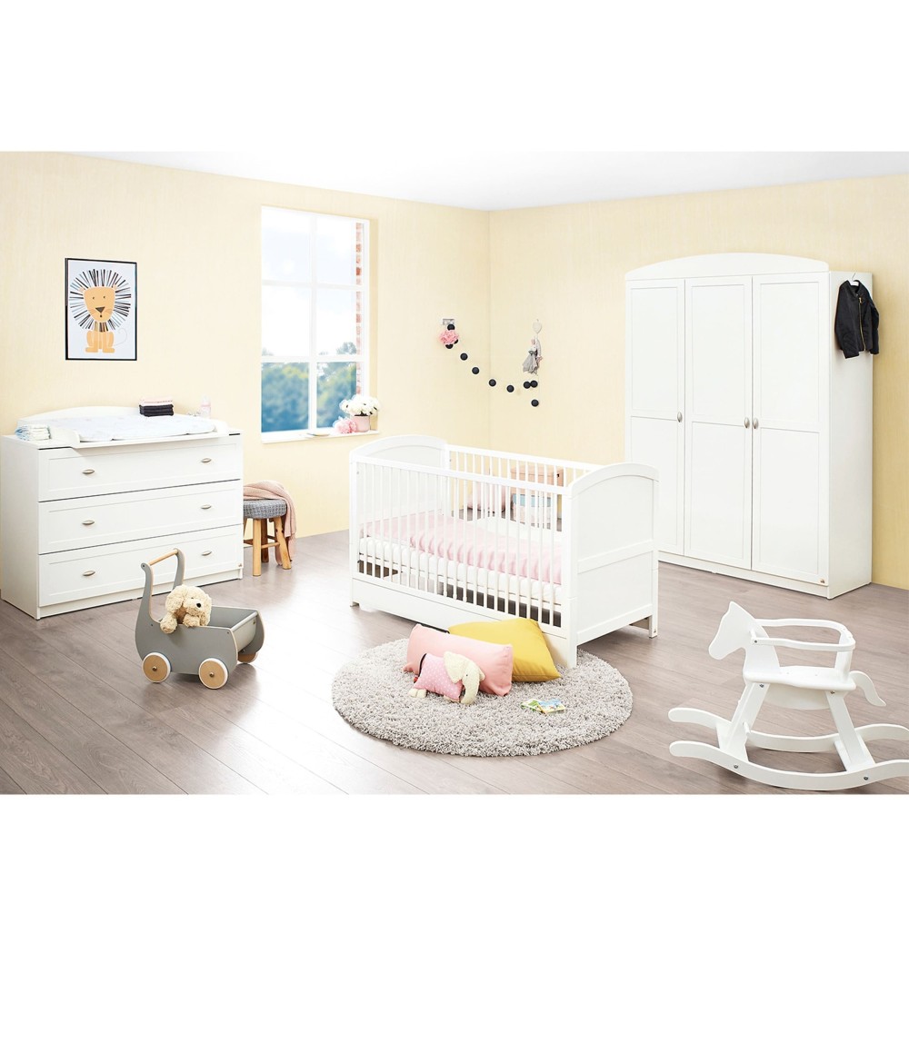 3-tlg. Babyzimmer Laura breit groß