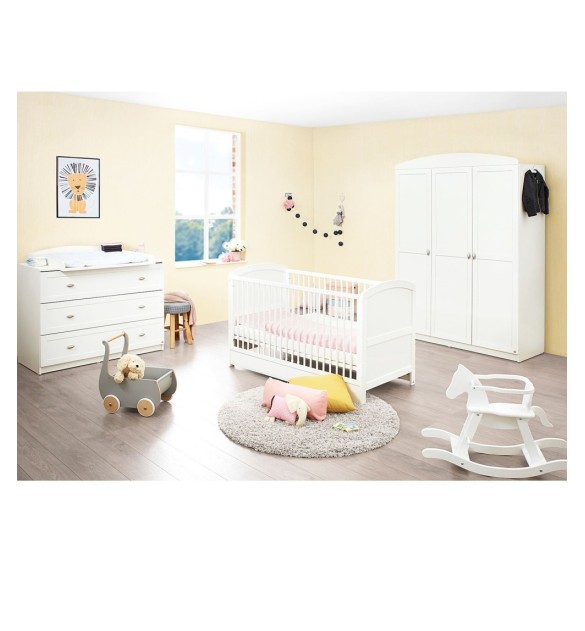 3-tlg. Babyzimmer Laura breit groß