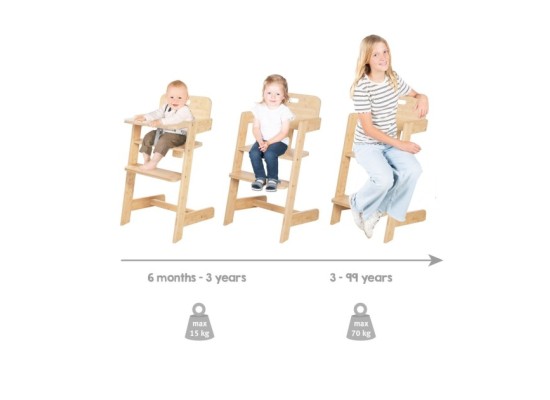 Treppenhochstuhl  Nature Up