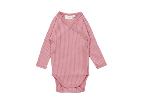 Wickelbody langarm Rippqualität