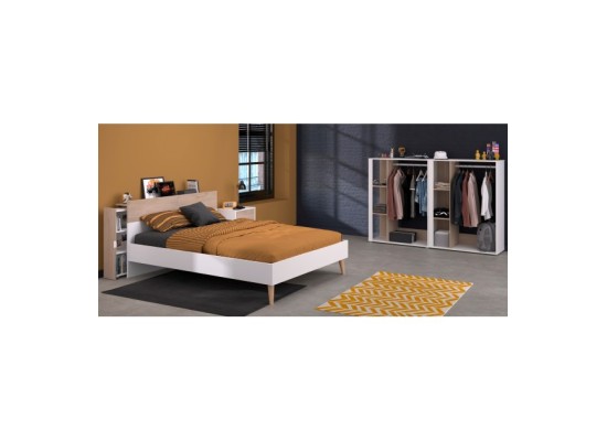 Kinderzimmer-Set 5-teilig "Aalborg 13" Weiß / Japanische Eiche