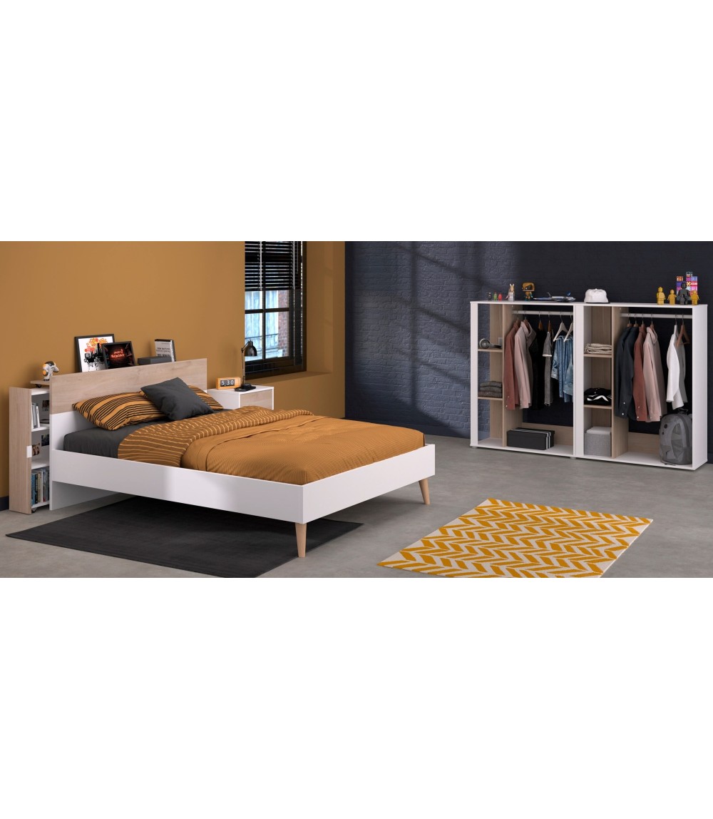 Kinderzimmer-Set 5-teilig "Aalborg 13" Weiß / Japanische Eiche