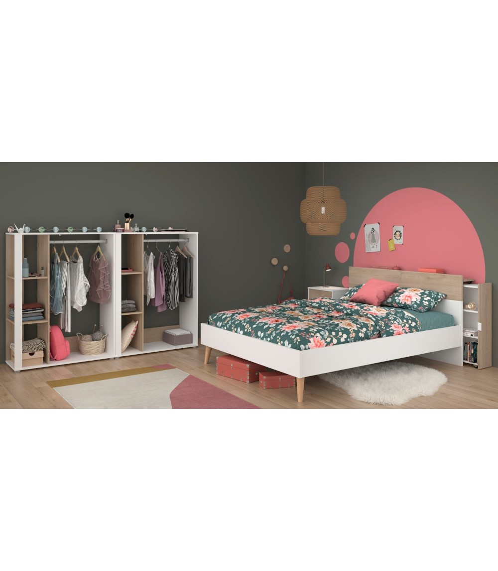 Kinderzimmer-Set 5-teilig "Aalborg 13" Weiß / Japanische Eiche